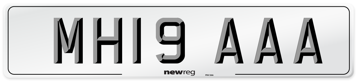 MH19 AAA Number Plate from New Reg